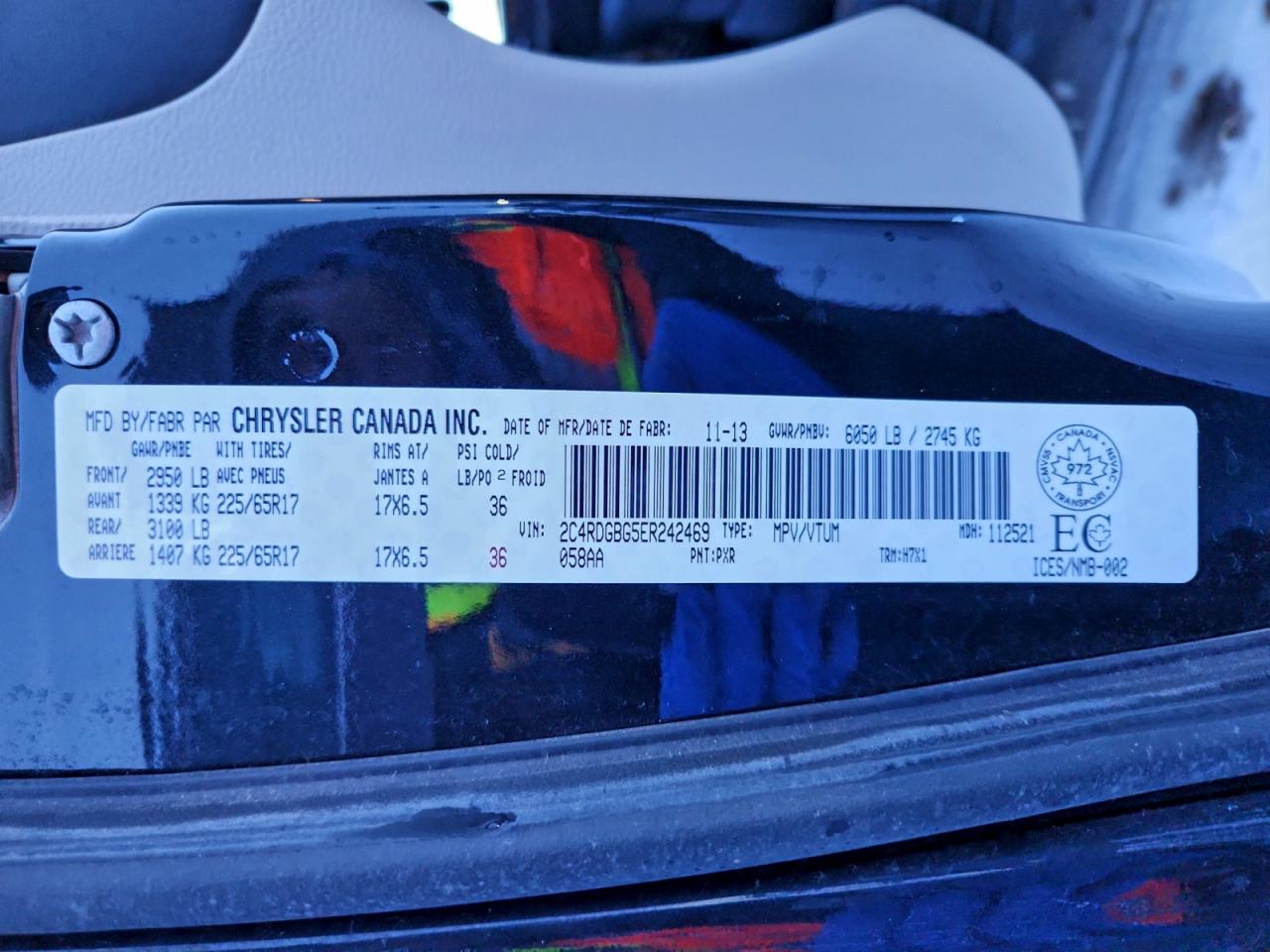 2014 Dodge Grand Caravan Se VIN: 2C4RDGBG5ER242469 Lot: 95332915