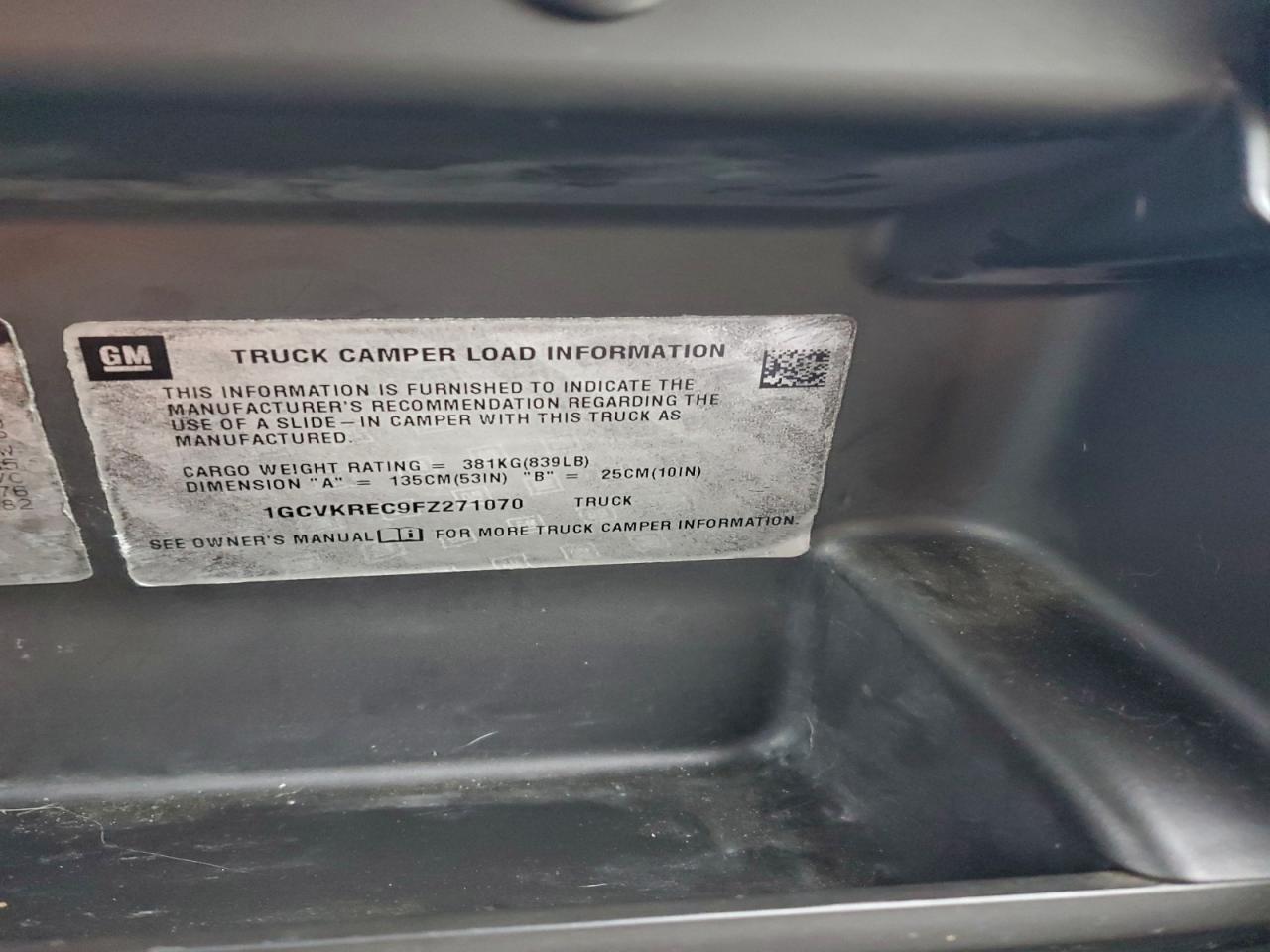 2015 Chevrolet Silverado K1500 Lt VIN: 1GCVKREC9FZ271070 Lot: 95985035