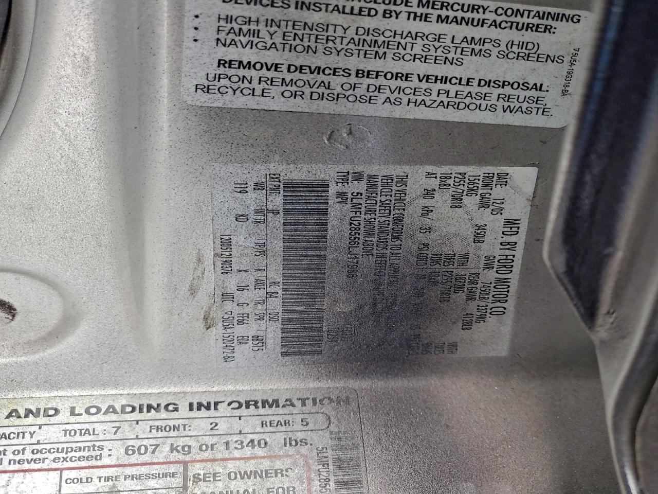 2006 Lincoln Navigator VIN: 5LMFU28556LJ17986 Lot: 94752845