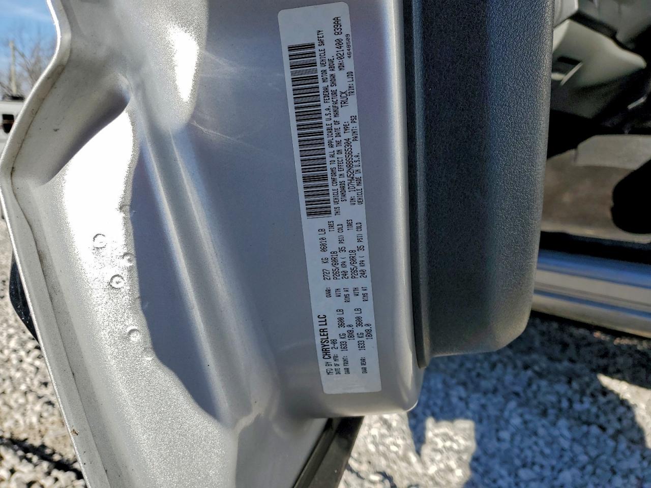 2008 Dodge Dakota Laramie VIN: 1D7HW52N88S565304 Lot: 94722315