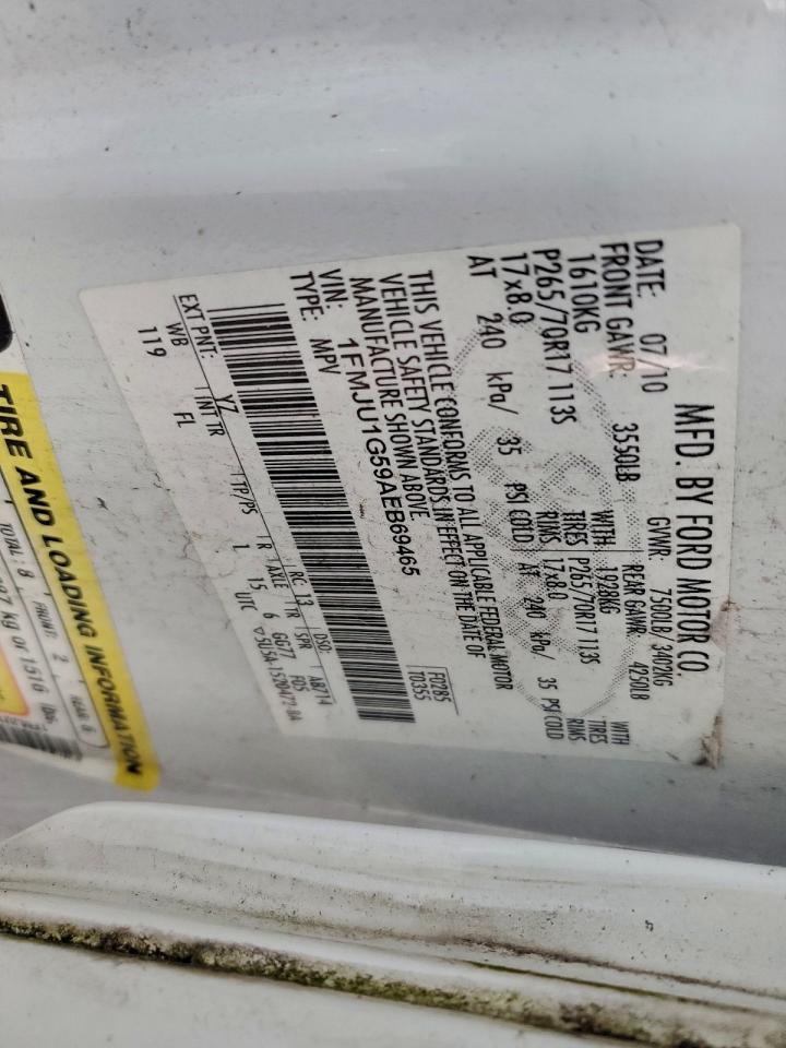 2010 Ford Expedition Xlt VIN: 1FMJU1G59AEB69465 Lot: 94913175