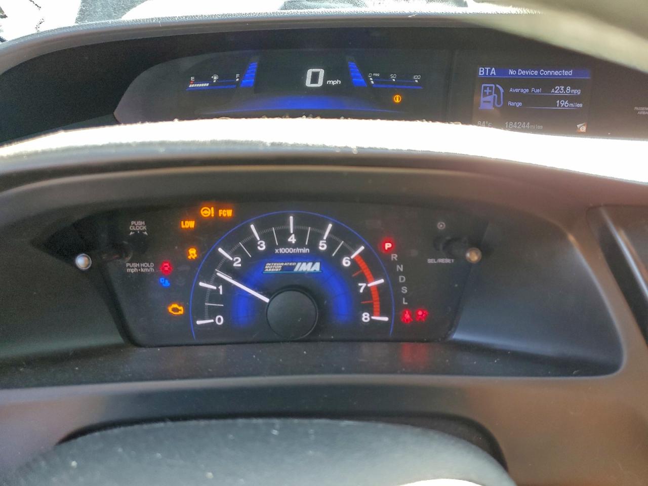 2013 Honda Civic Hybrid VIN: 19XFB4F22DE200069 Lot: 96002925