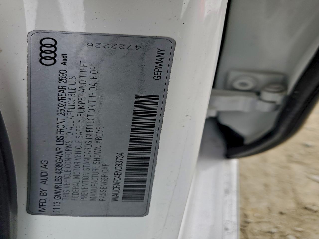 Фото: WAUCFAFC4EN083734