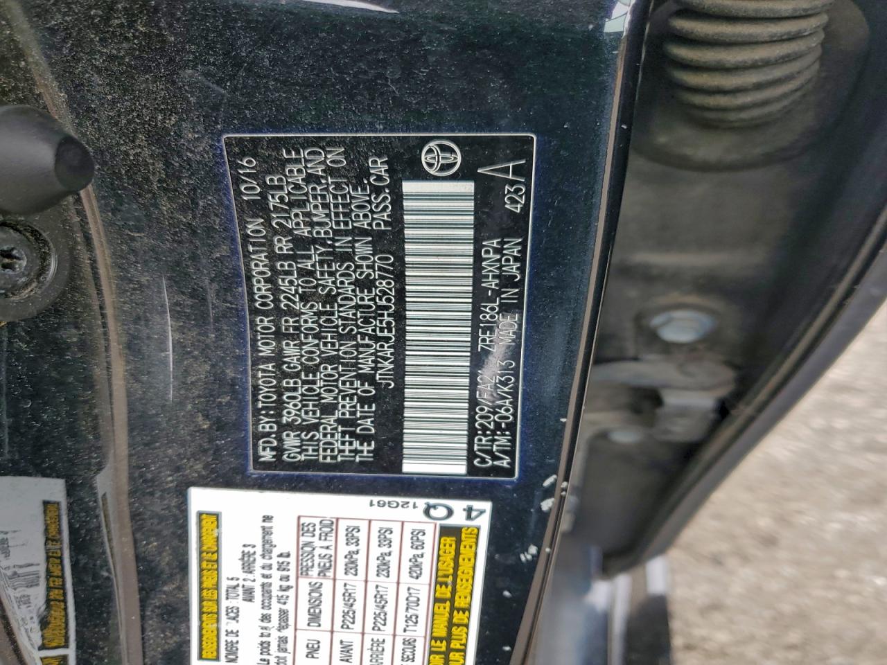 2017 Toyota Corolla Im VIN: JTNKARJE5HJ528770 Lot: 94959985