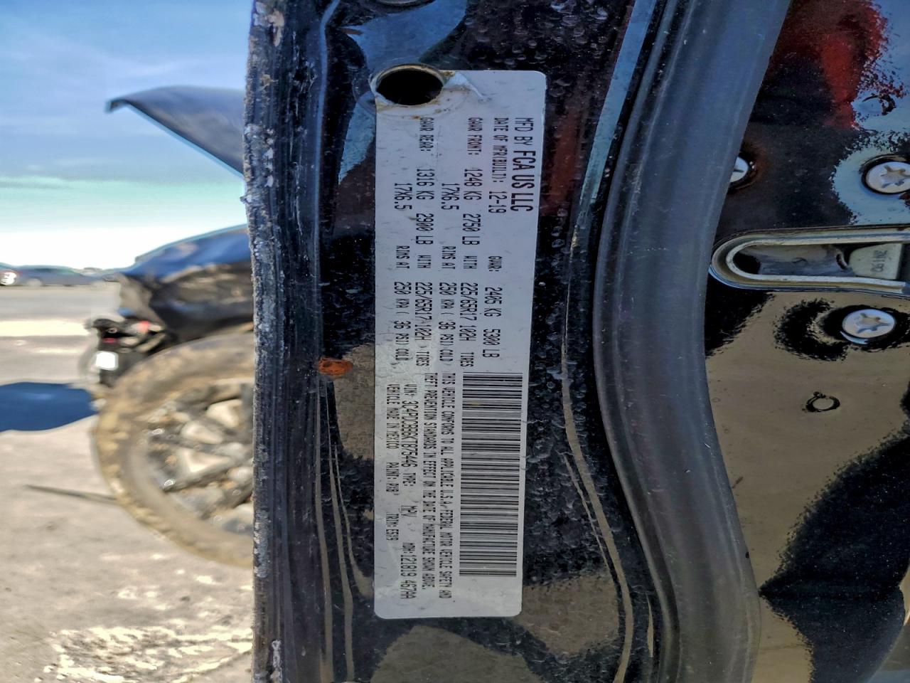 2019 Dodge Journey Se VIN: 3C4PDCBB6KT875446 Lot: 95317835