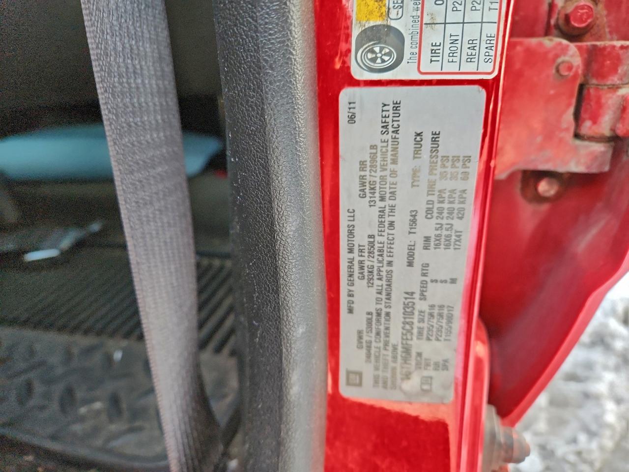 2012 GMC Canyon Sle VIN: 1GTH6MFE5C8103514 Lot: 95394305