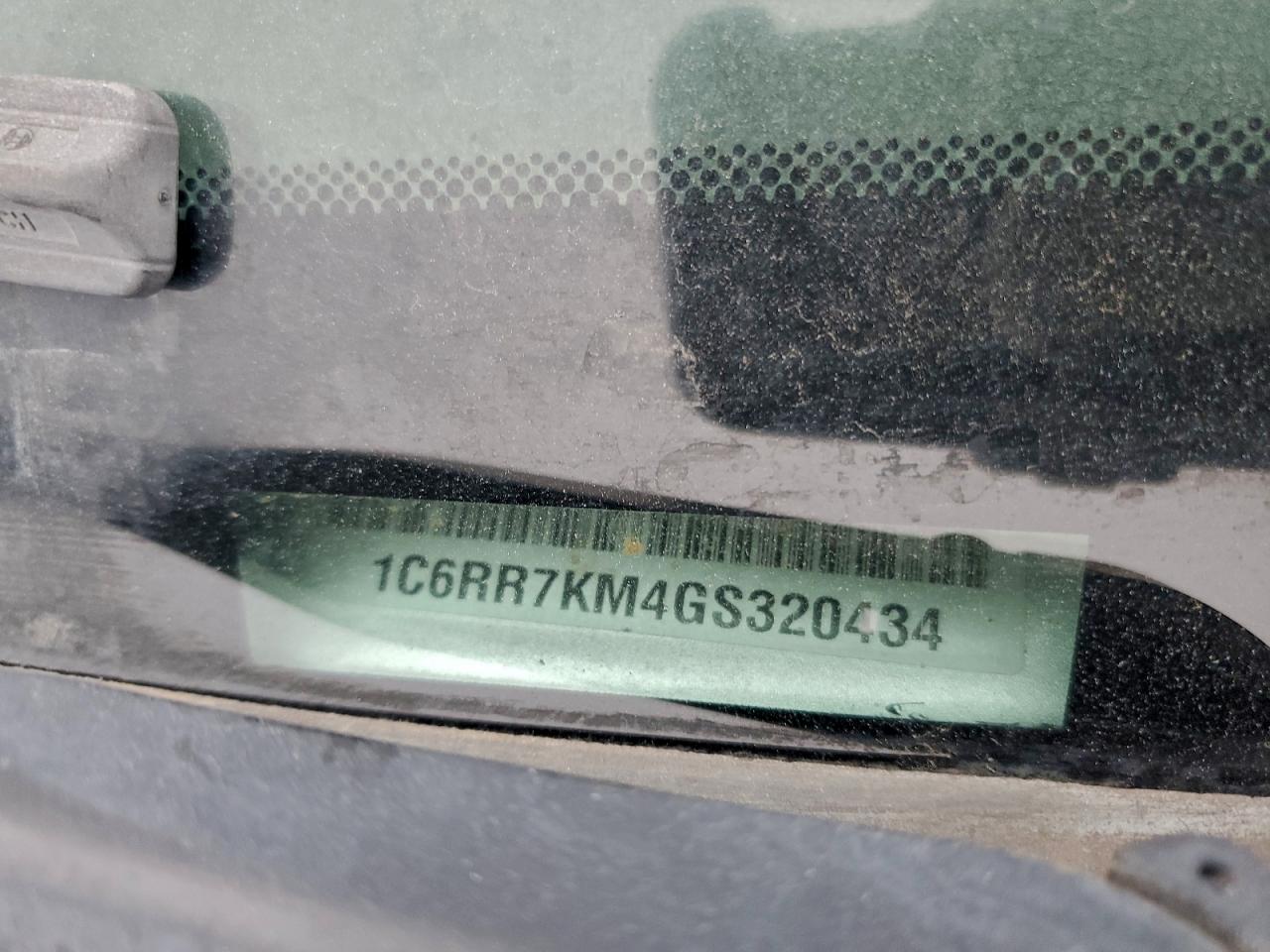 2016 Ram 1500 St VIN: 1C6RR7KM4GS320434 Lot: 94348105