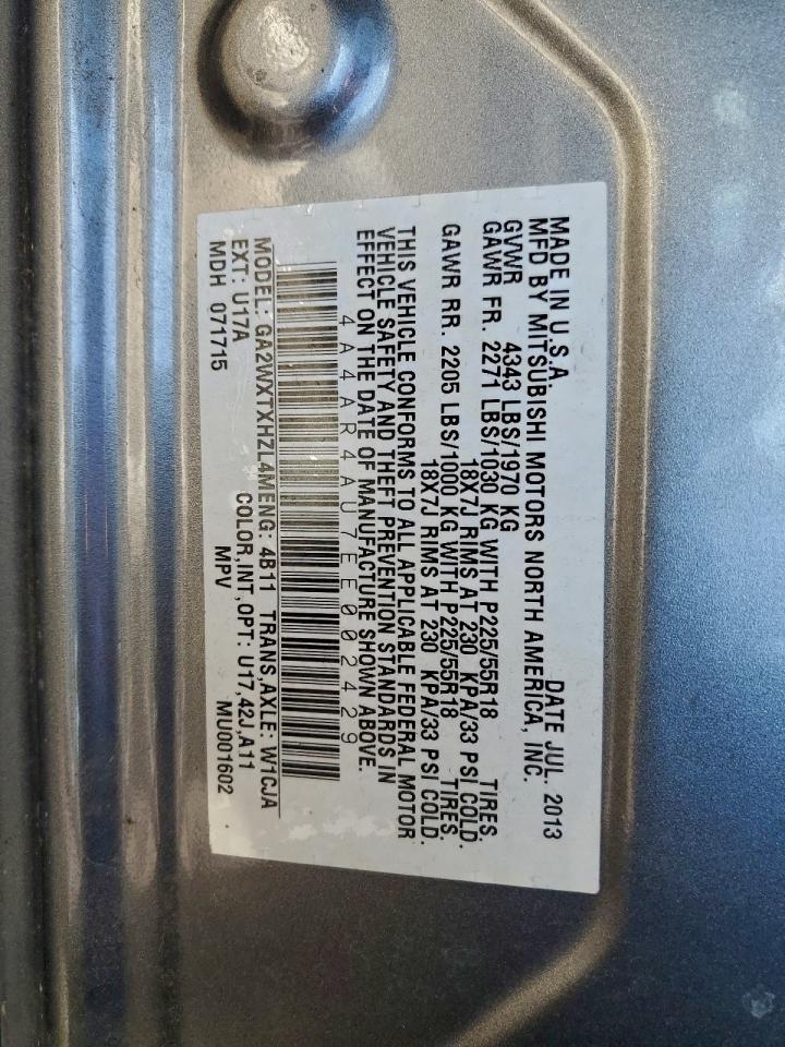 2014 Mitsubishi Outlander Sport Se VIN: 4A4AR4AU7EE002429 Lot: 94569795