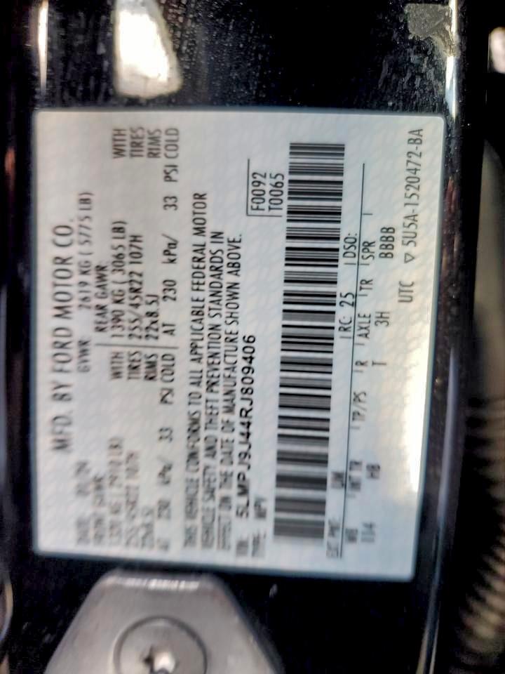 2024 Lincoln Nautilus Black Label VIN: 5LMPJ9J44RJ809406 Lot: 95744035