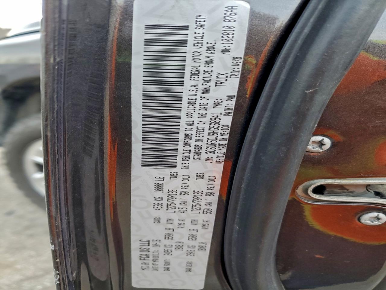 2017 Ram 2500 St VIN: 3C6UR5CJ6HG568941 Lot: 93909145