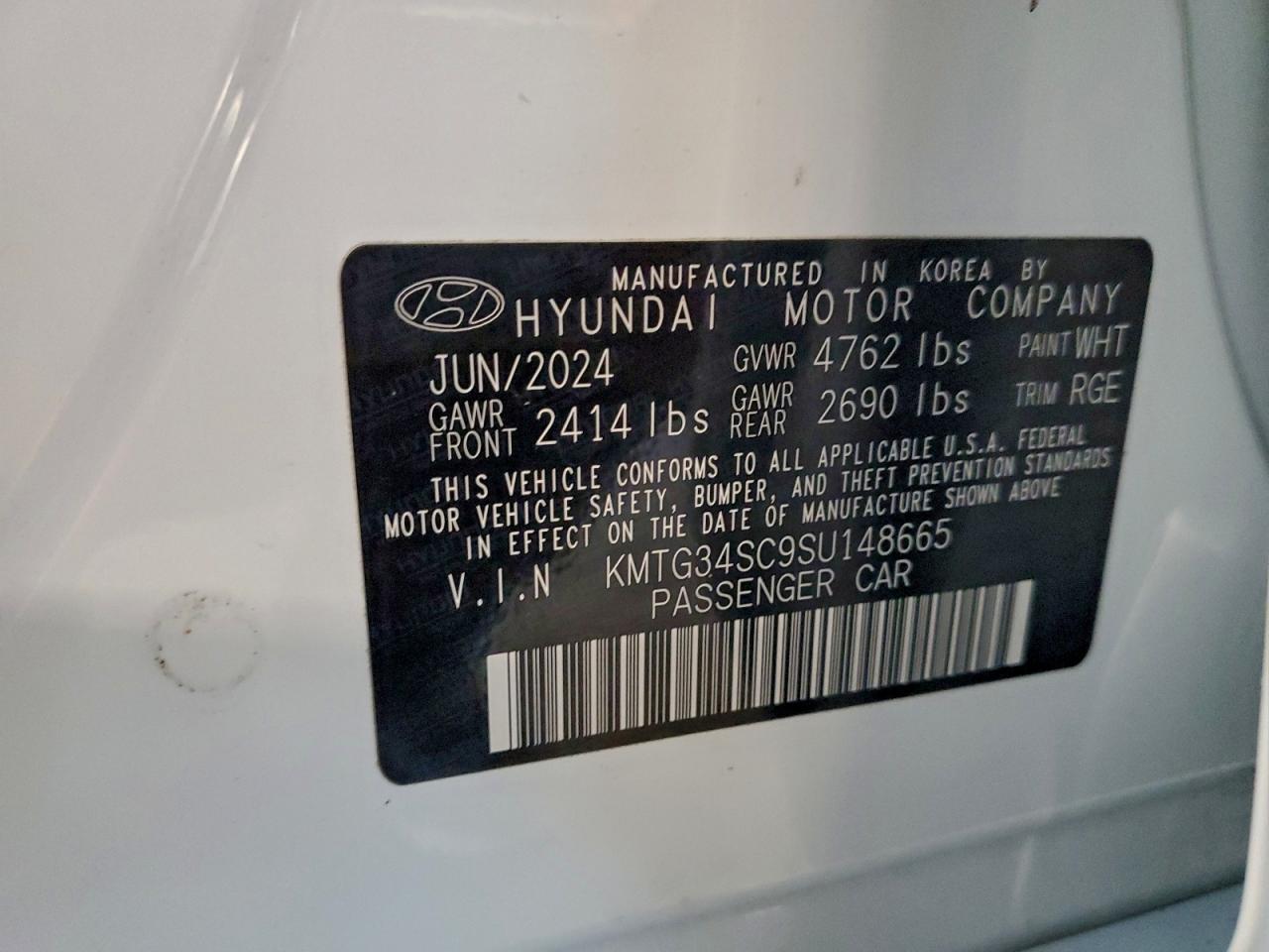 2025 Genesis G70 Base VIN: KMTG34SC9SU148665 Lot: 94681875