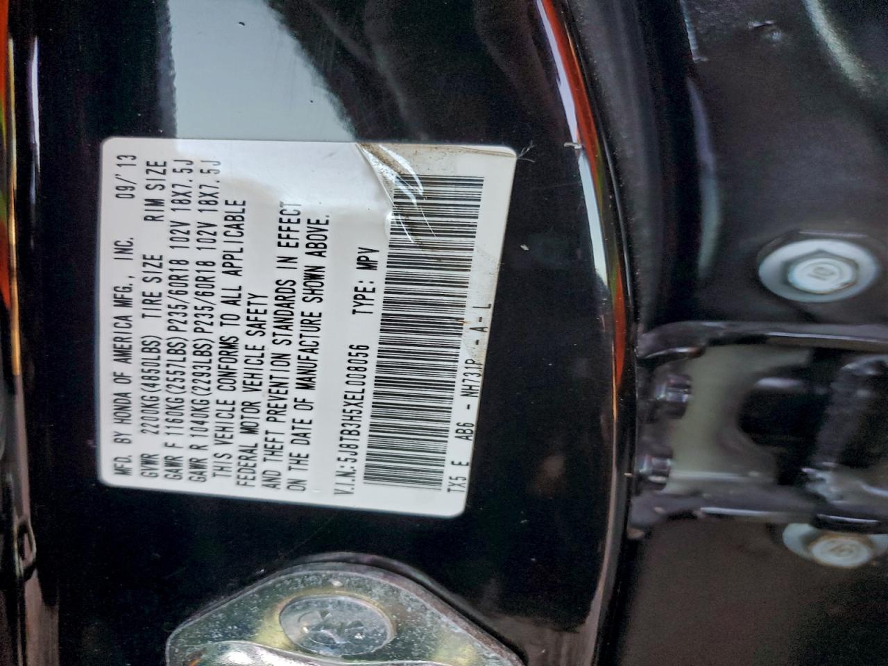 2014 Acura Rdx Technology VIN: 5J8TB3H5XEL008056 Lot: 97170865