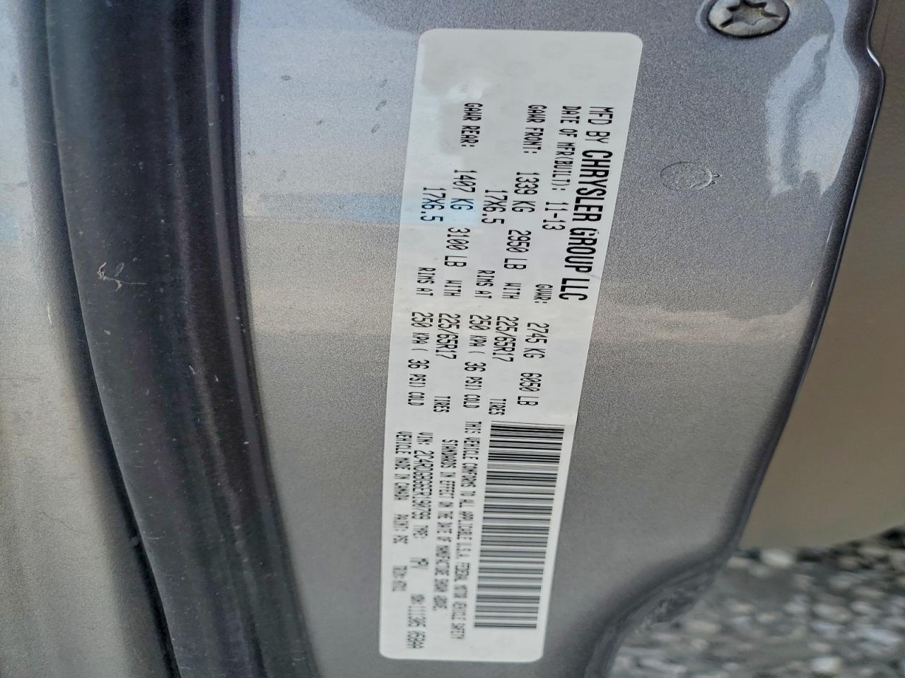 2014 Dodge Grand Caravan Se VIN: 2C4RDGBG6ER190799 Lot: 94902095