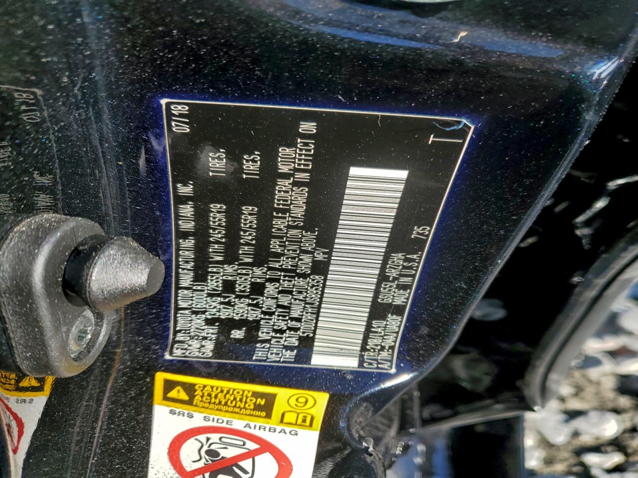 2018 Toyota Highlander Limited VIN: 5TDDZRFH1JS895358 Lot: 96361525