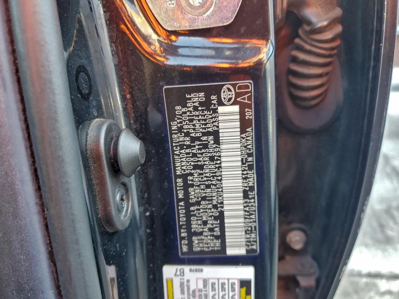 2009 Toyota Corolla Matrix VIN: 2T1KU40E49C147697 Lot: 94545305