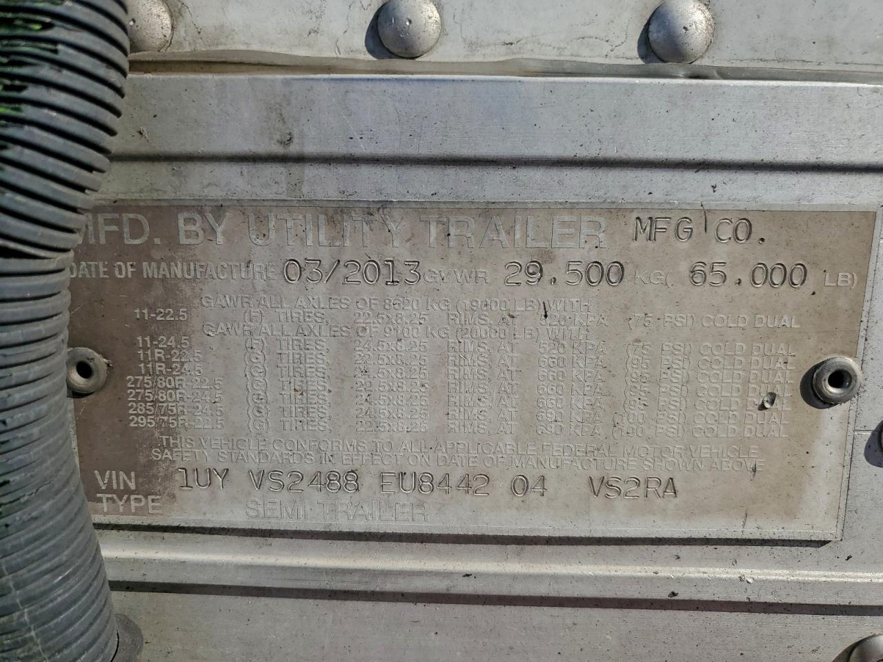 2014 Util Refrigerated Van Trailer VIN: 1UYVS2488EU844204 Lot: 94359725