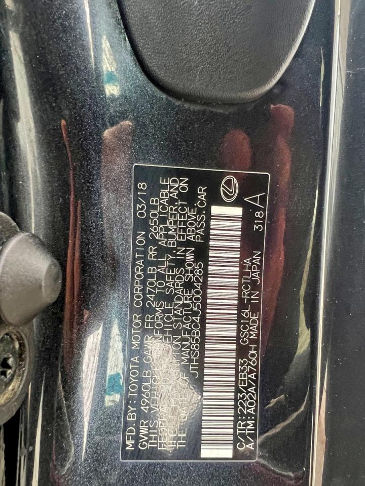 2018 Lexus Rc 300 VIN: JTHS85BC4J5004285 Lot: 97786145