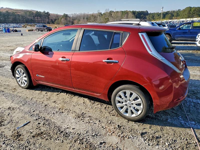  NISSAN LEAF 2015 Burgundy