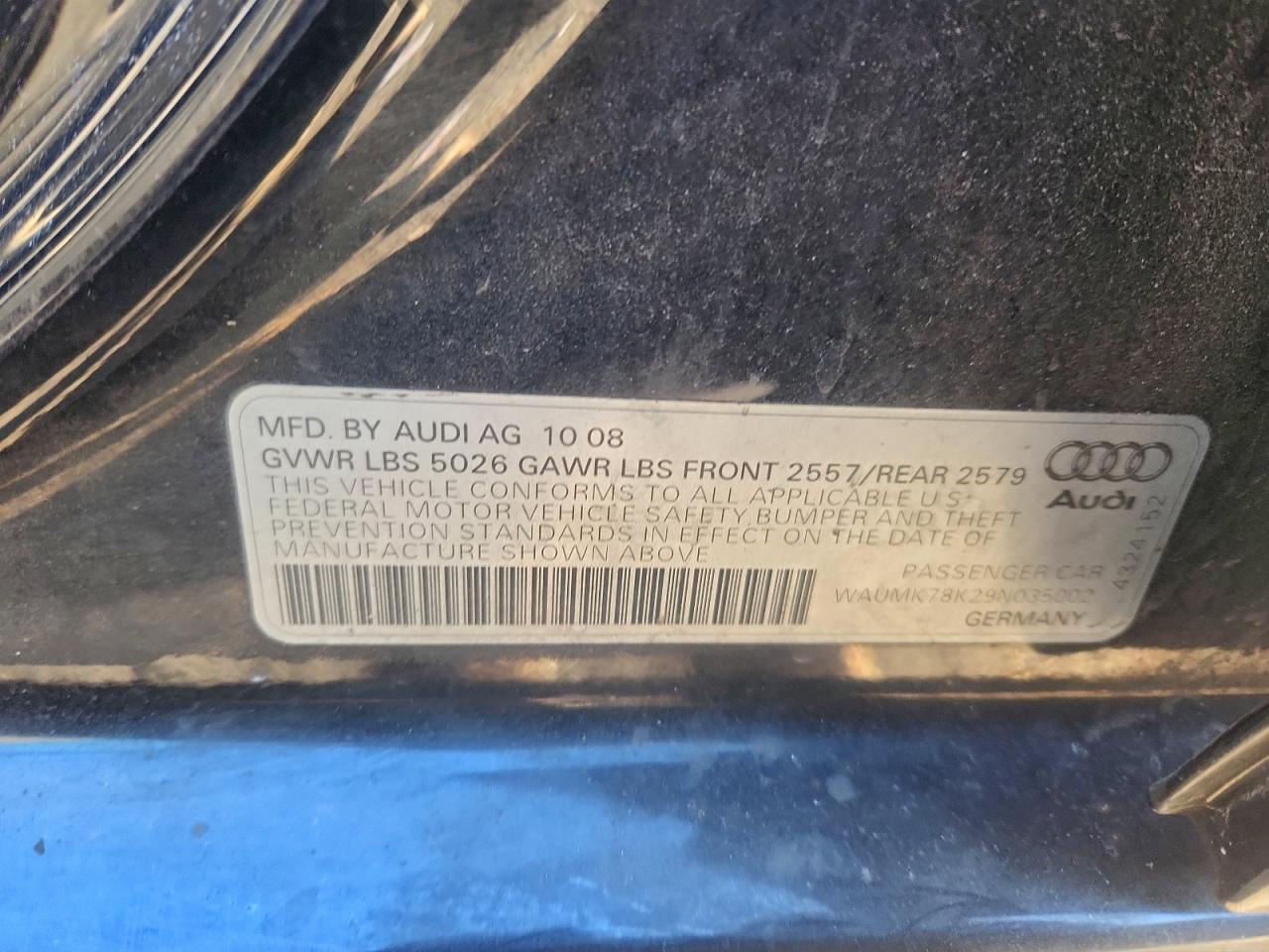 Фото: WAUMK78K29N035002