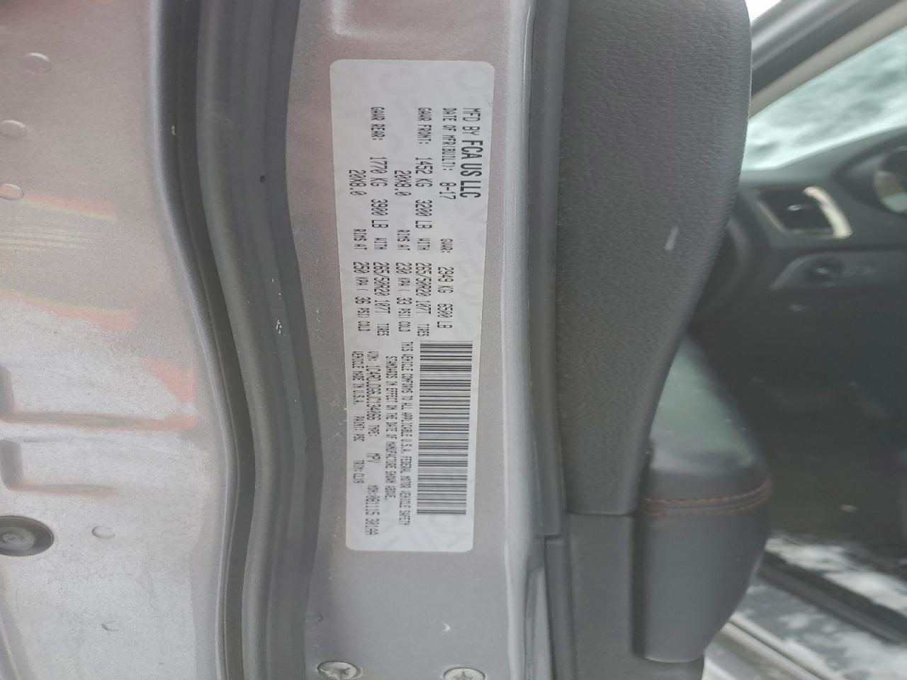 2018 Dodge Durango Gt VIN: 1C4RDJDG6JC134066 Lot: 94387495