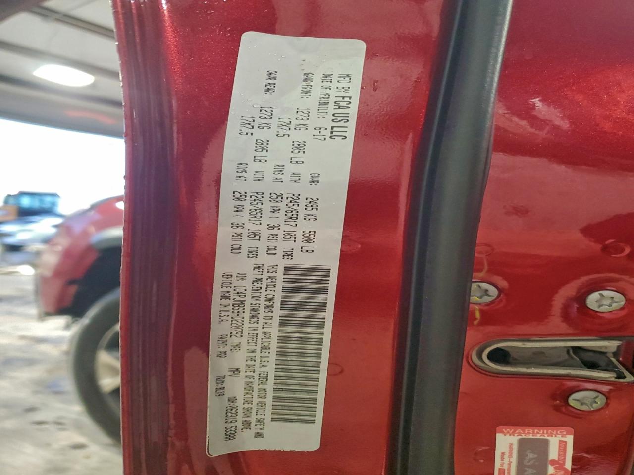 2017 Jeep Cherokee Trailhawk VIN: 1C4PJMBS9HD220792 Lot: 97367425