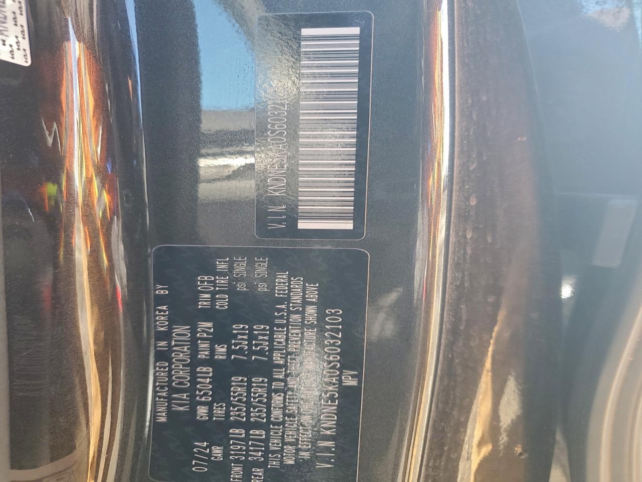 2025 Kia Carnival Sx VIN: KNDNE5KA0S6032103 Lot: 94661885