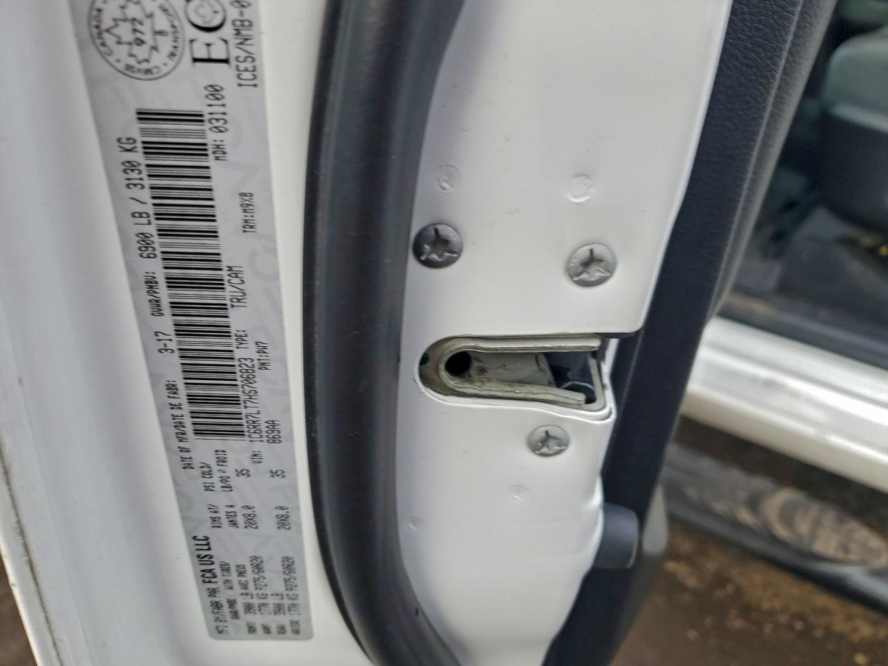 2017 Ram 1500 Slt VIN: 1C6RR7LT7HS706823 Lot: 96040905