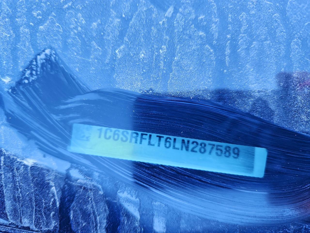 2020 Ram 1500 Rebel VIN: 1C6SRFLT6LN287589 Lot: 95770265