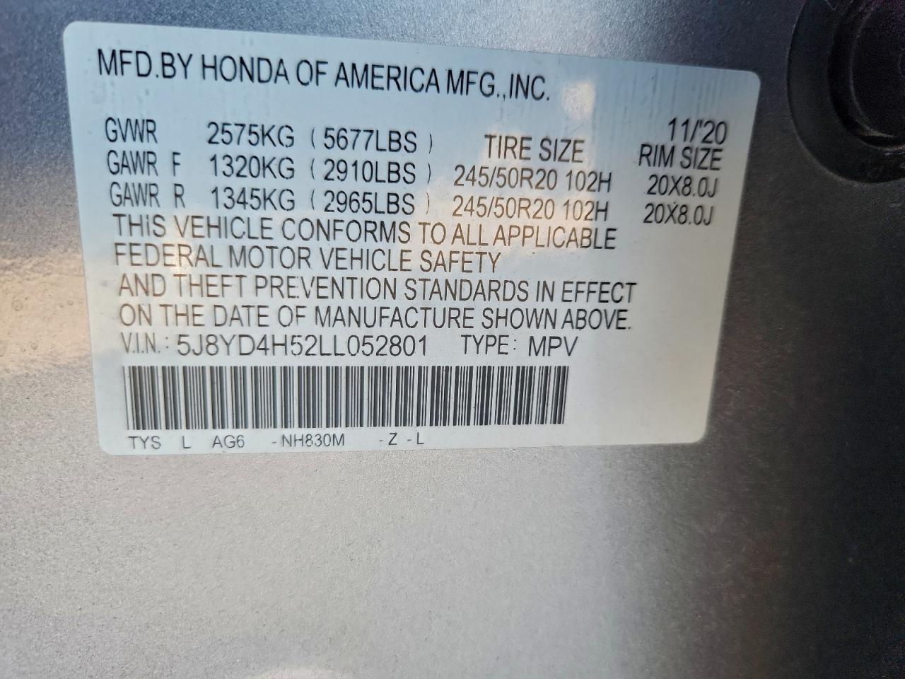 Фото: 5J8YD4H52LL052801