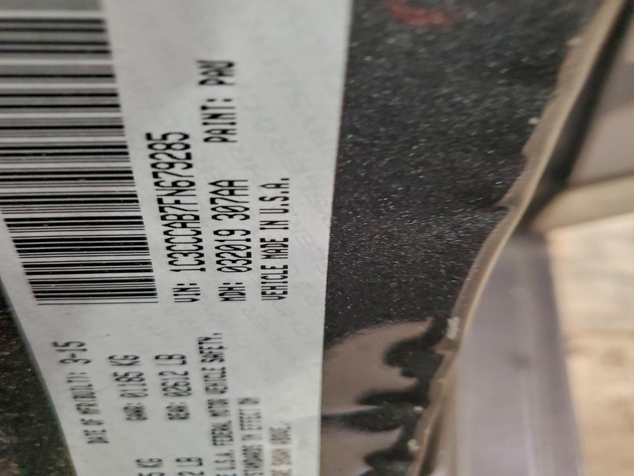 2015 Chrysler 200 Limited VIN: 1C3CCCAB7FN679285 Lot: 94278965