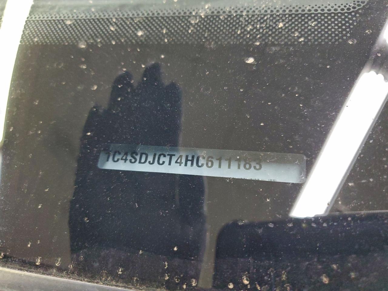 2017 Dodge Durango R/T VIN: 1C4SDJCT4HC611183 Lot: 94924565