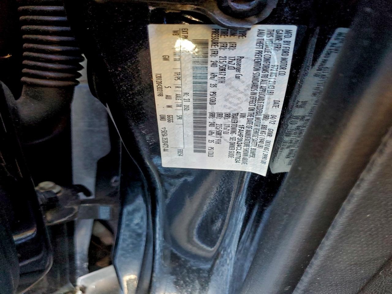 2012 Ford Focus Titanium VIN: 1FAHP3N24CL407824 Lot: 94907065