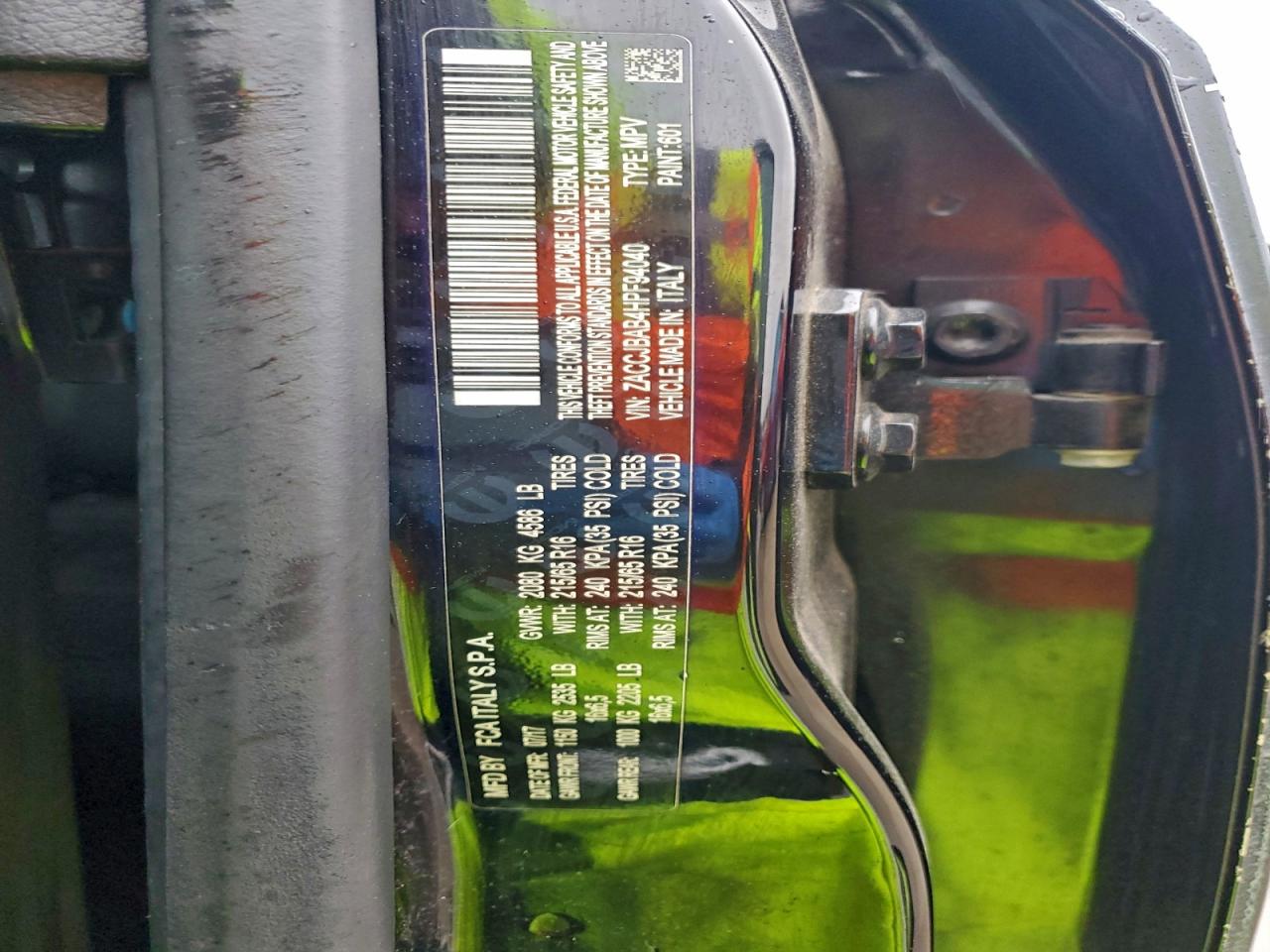 2017 Jeep Renegade Sport VIN: ZACCJBAB4HPF94040 Lot: 94231965