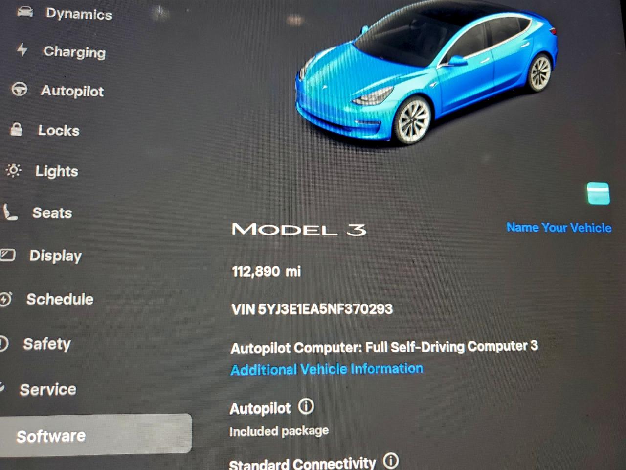 2022 Tesla Model 3 VIN: 5YJ3E1EA5NF370293 Lot: 94642395