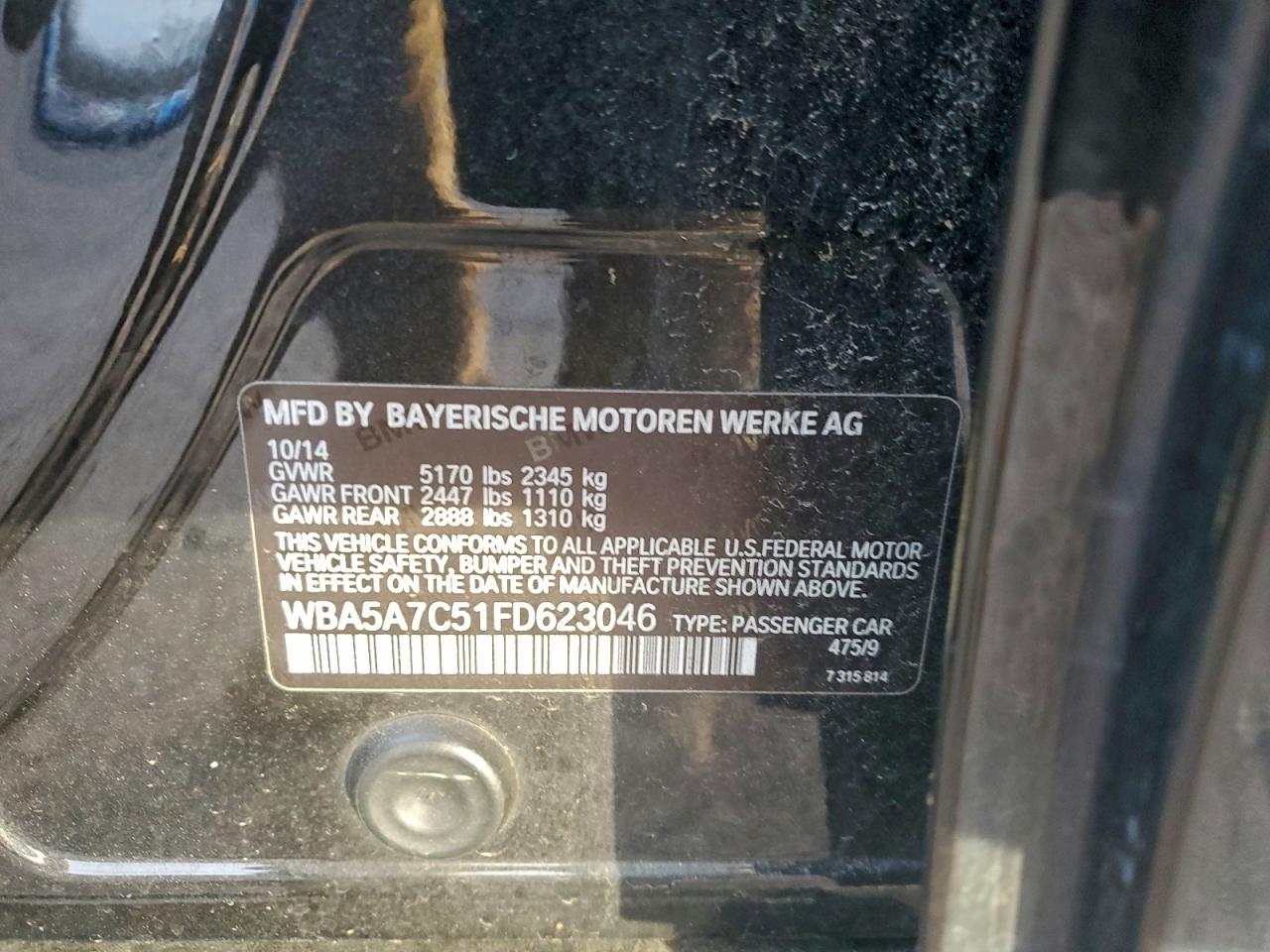 Фото: WBA5A7C51FD623046