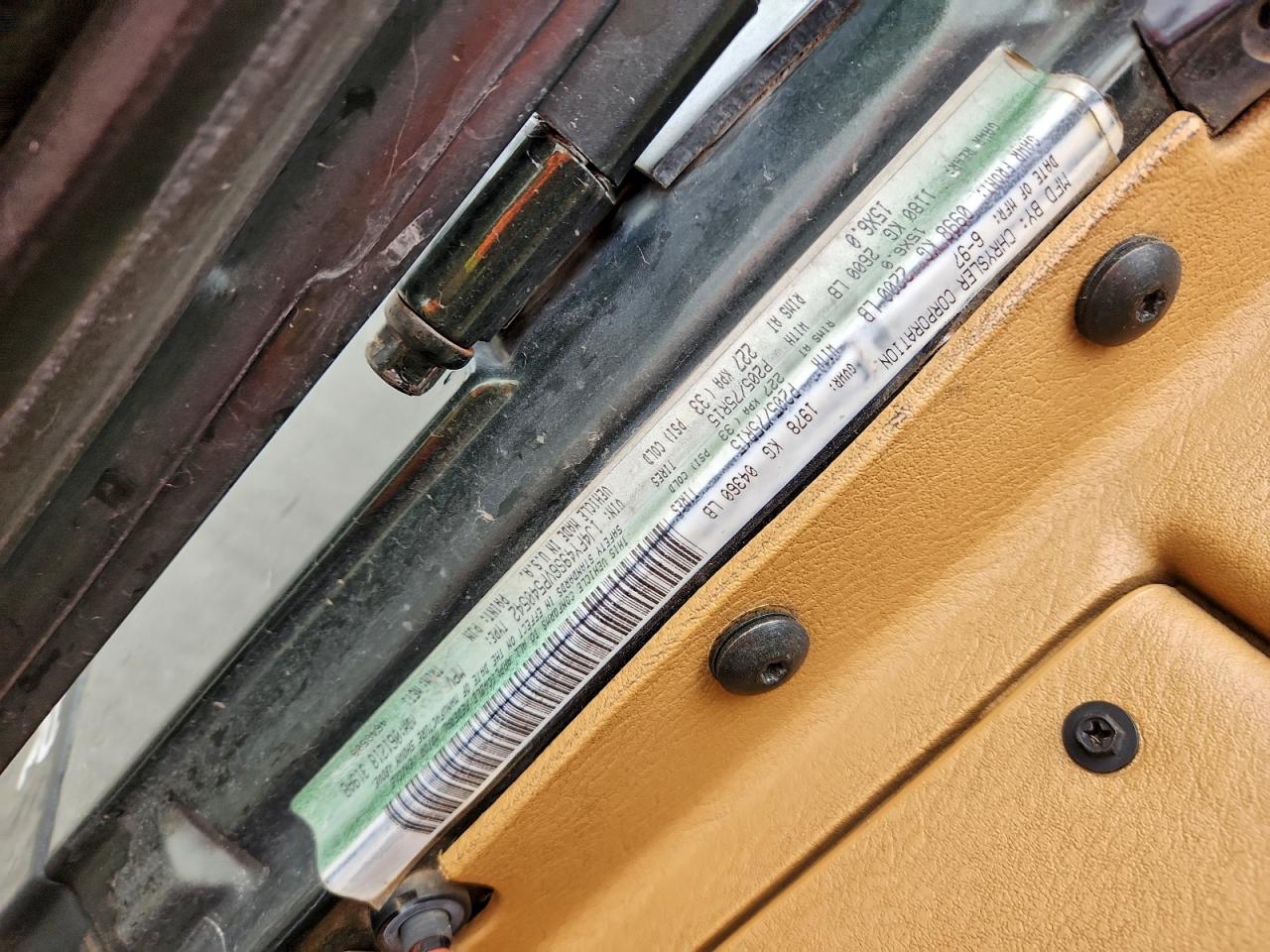 1997 Jeep Wrangler / Tj Sahara VIN: 1J4FY49S6VP540542 Lot: 96593245