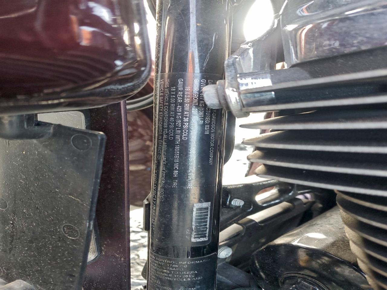 2018 Harley-Davidson Flhxs Street Glide Special VIN: 1HD1KRC17JB660421 Lot: 94970855