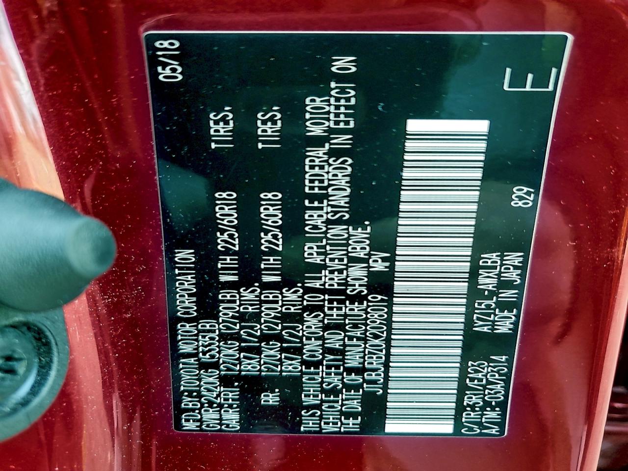 2019 Lexus Nx 300H VIN: JTJBJRBZ0K2098019 Lot: 94257875