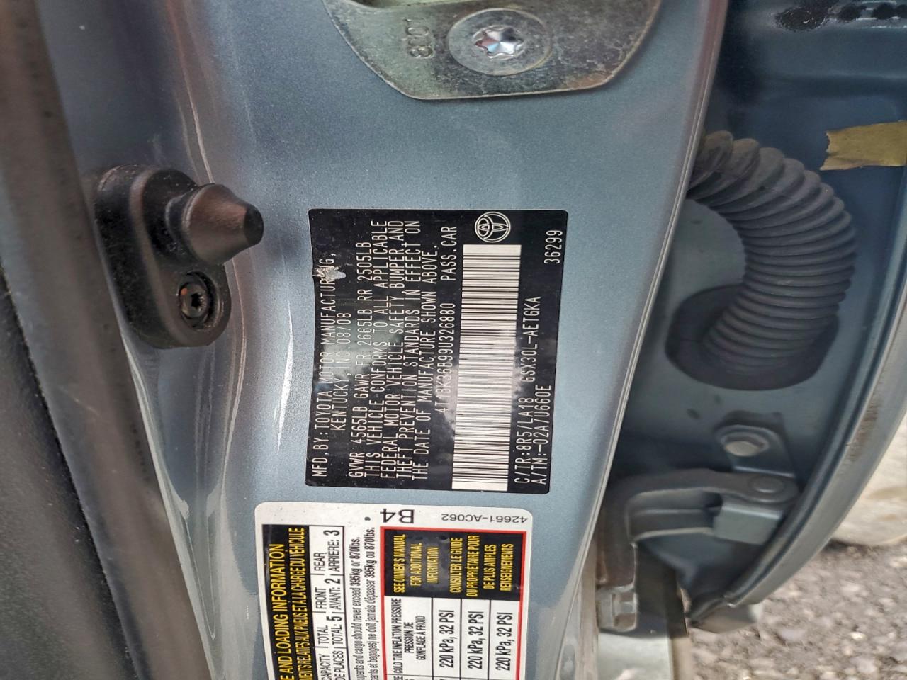 2009 Toyota Avalon Xl VIN: 4T1BK36B99U326880 Lot: 94685085