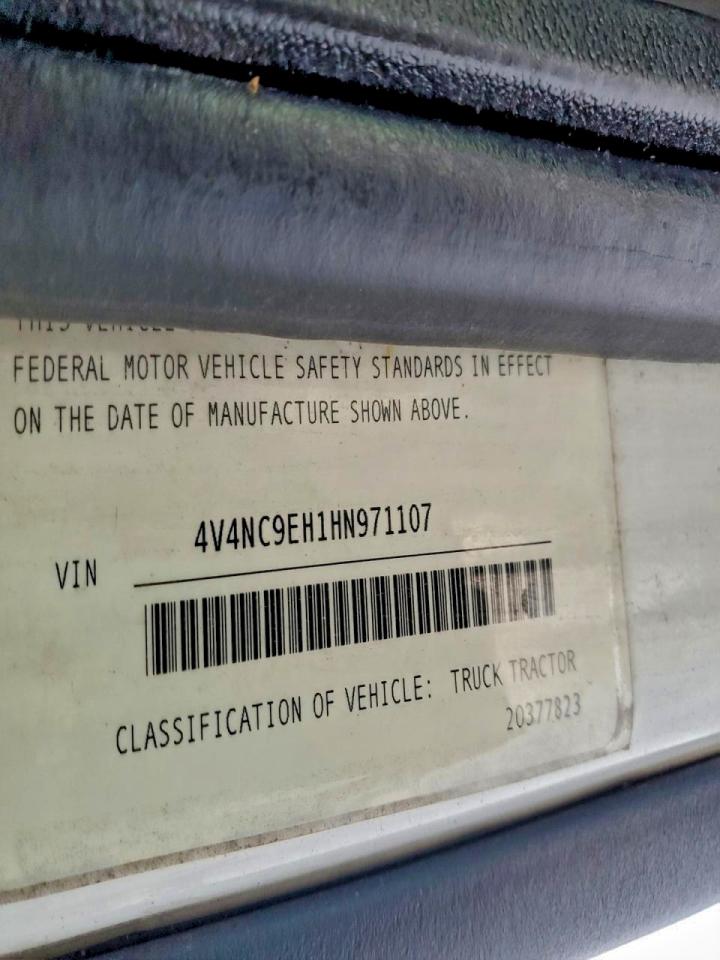 2017 Volvo Vnl Semi Truck VIN: 4V4NC9EH1HN971107 Lot: 95560335
