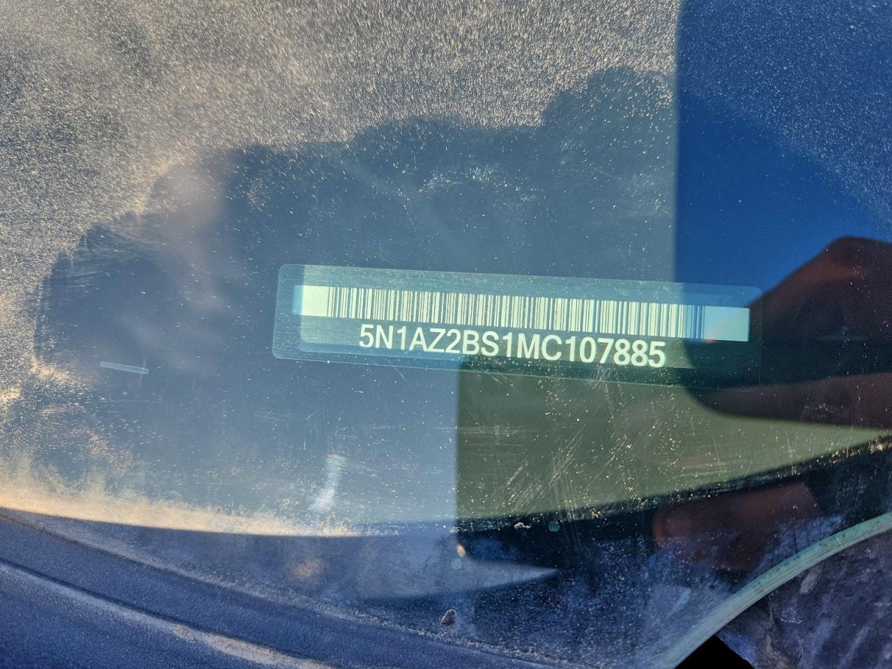 2021 Nissan Murano Sv VIN: 5N1AZ2BS1MC107885 Lot: 97430065