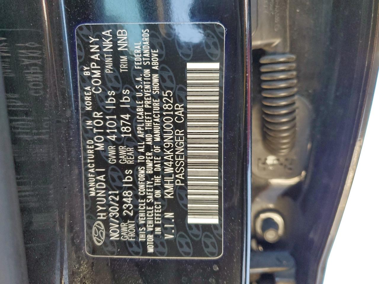 2022 Hyundai Elantra N VIN: KMHLW4AK9NU001825 Lot: 94068825