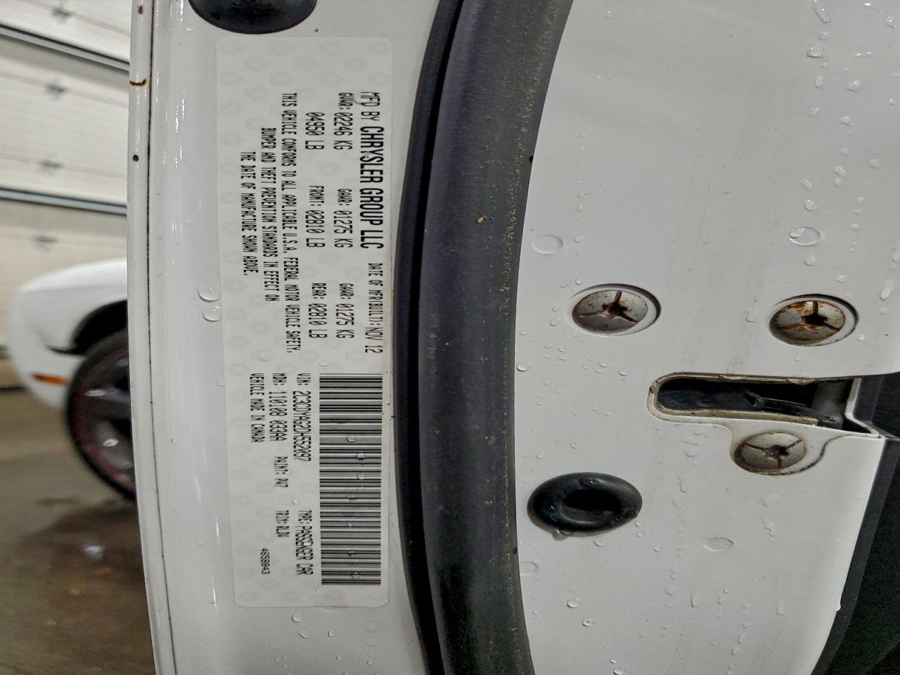 2013 Dodge Challenger Sxt VIN: 2C3CDYAG2DH552097 Lot: 94931185