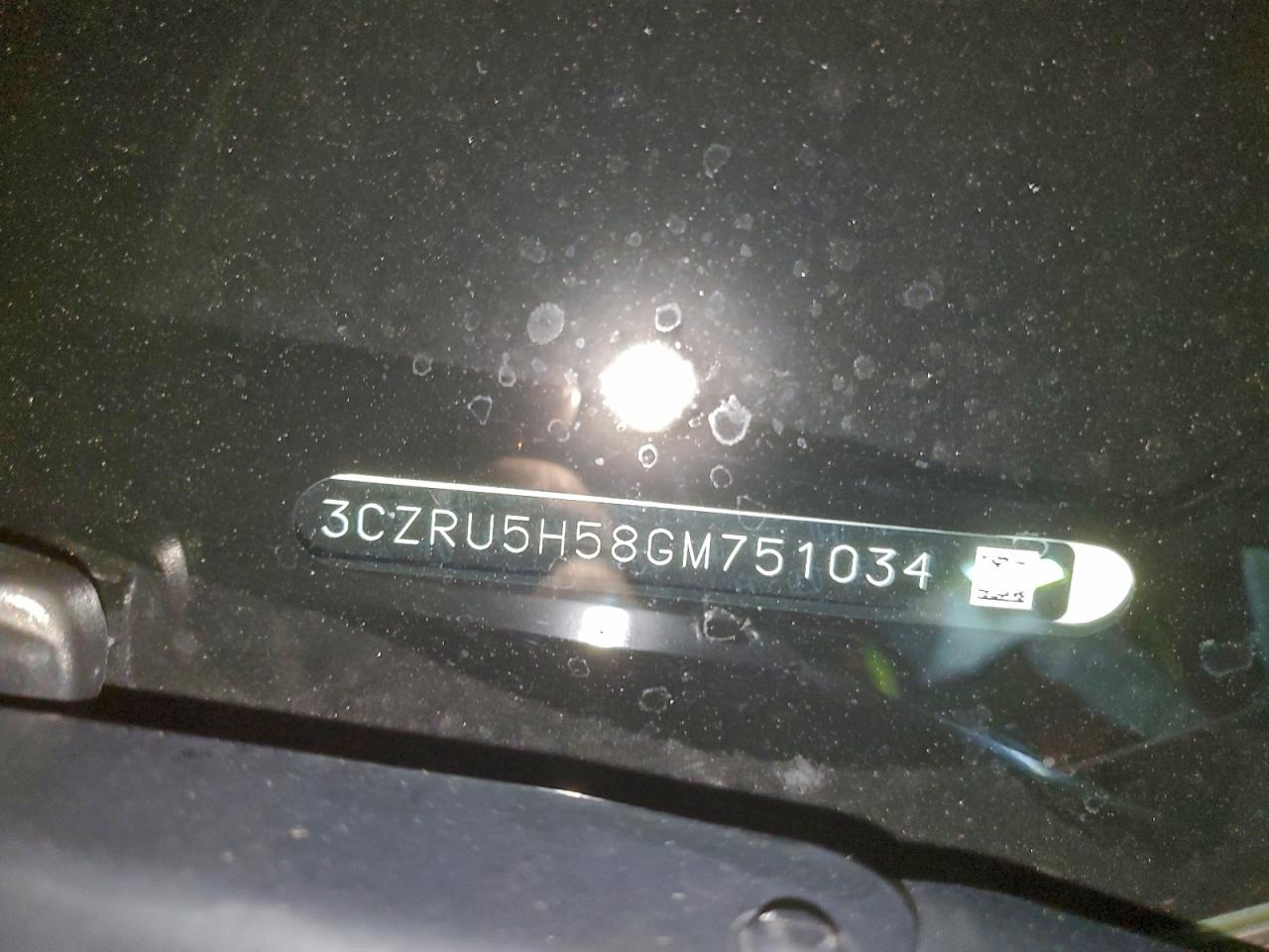 2016 Honda Hr-V Ex VIN: 751034 Lot: 96850425