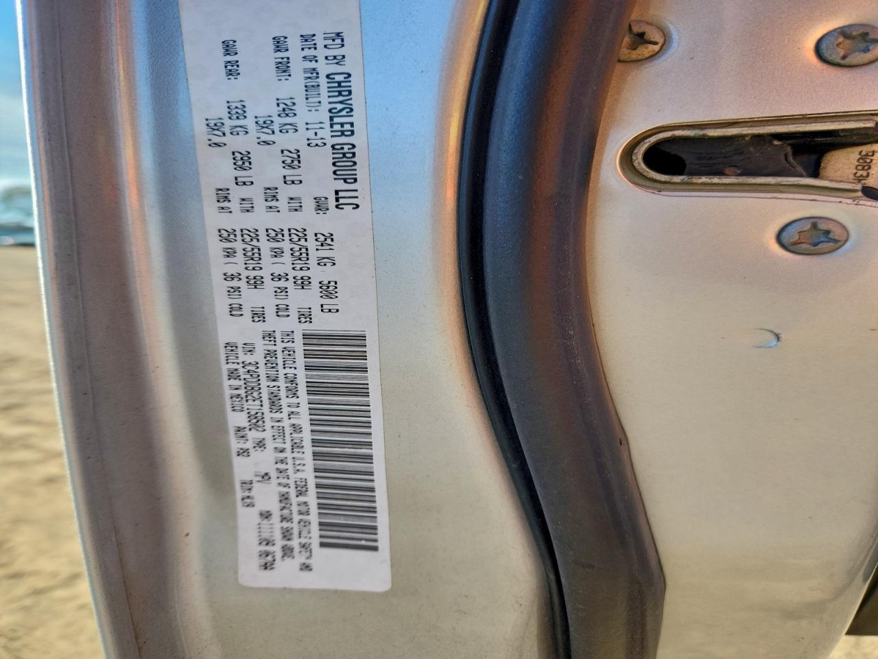 2014 Dodge Journey Sxt VIN: 3C4PDDBG2ET158502 Lot: 96971215