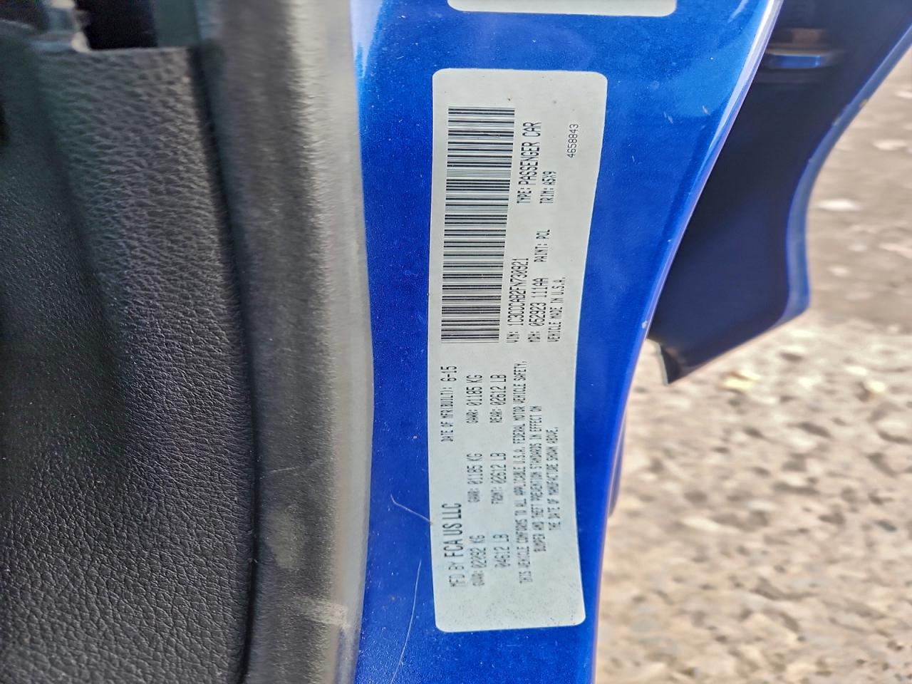 2015 Chrysler 200 Limited VIN: 1C3CCCAB2FN730921 Lot: 95464875