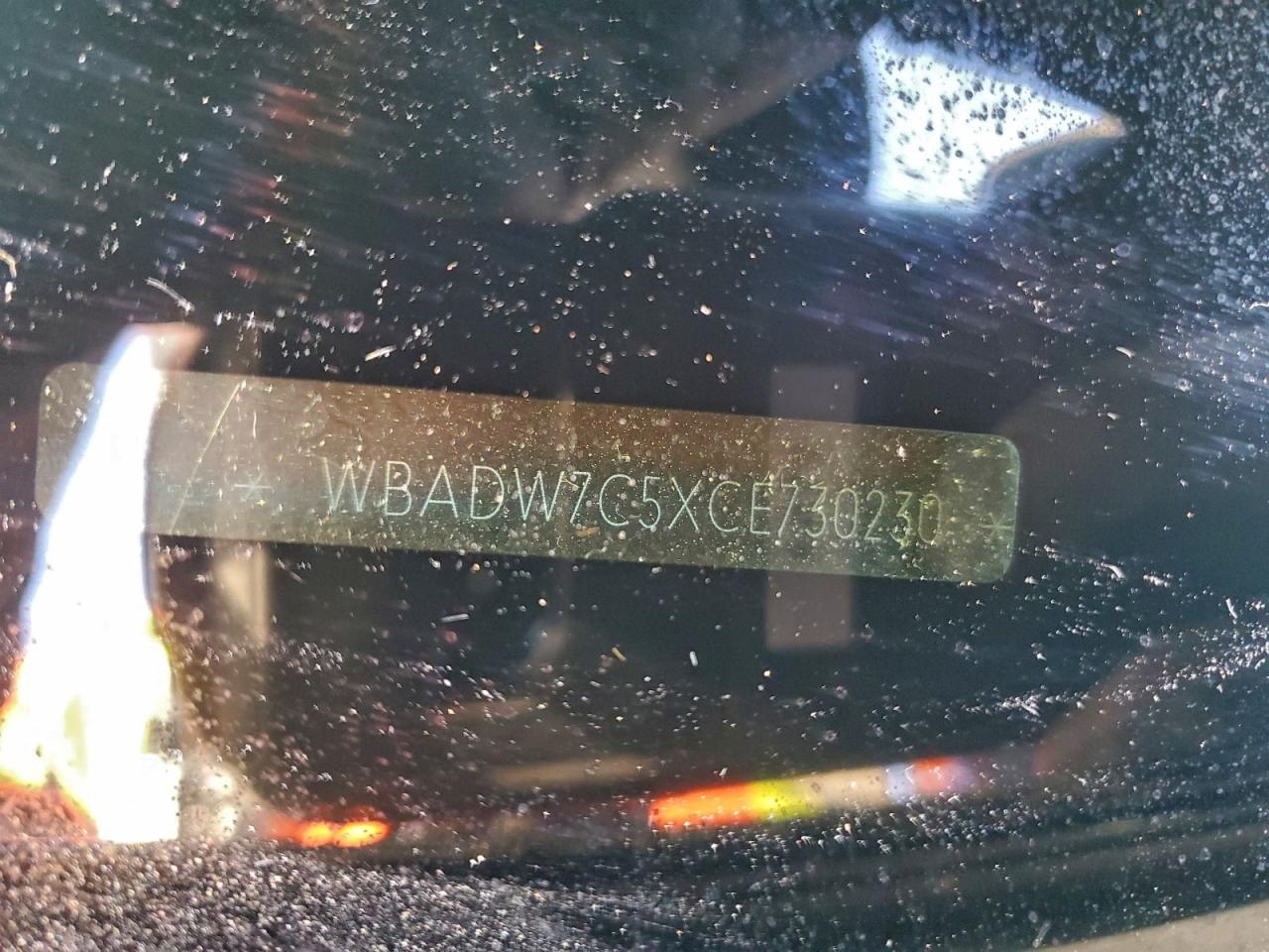 2012 BMW 328 I Sulev VIN: WBADW7C5XCE730230 Lot: 96044025