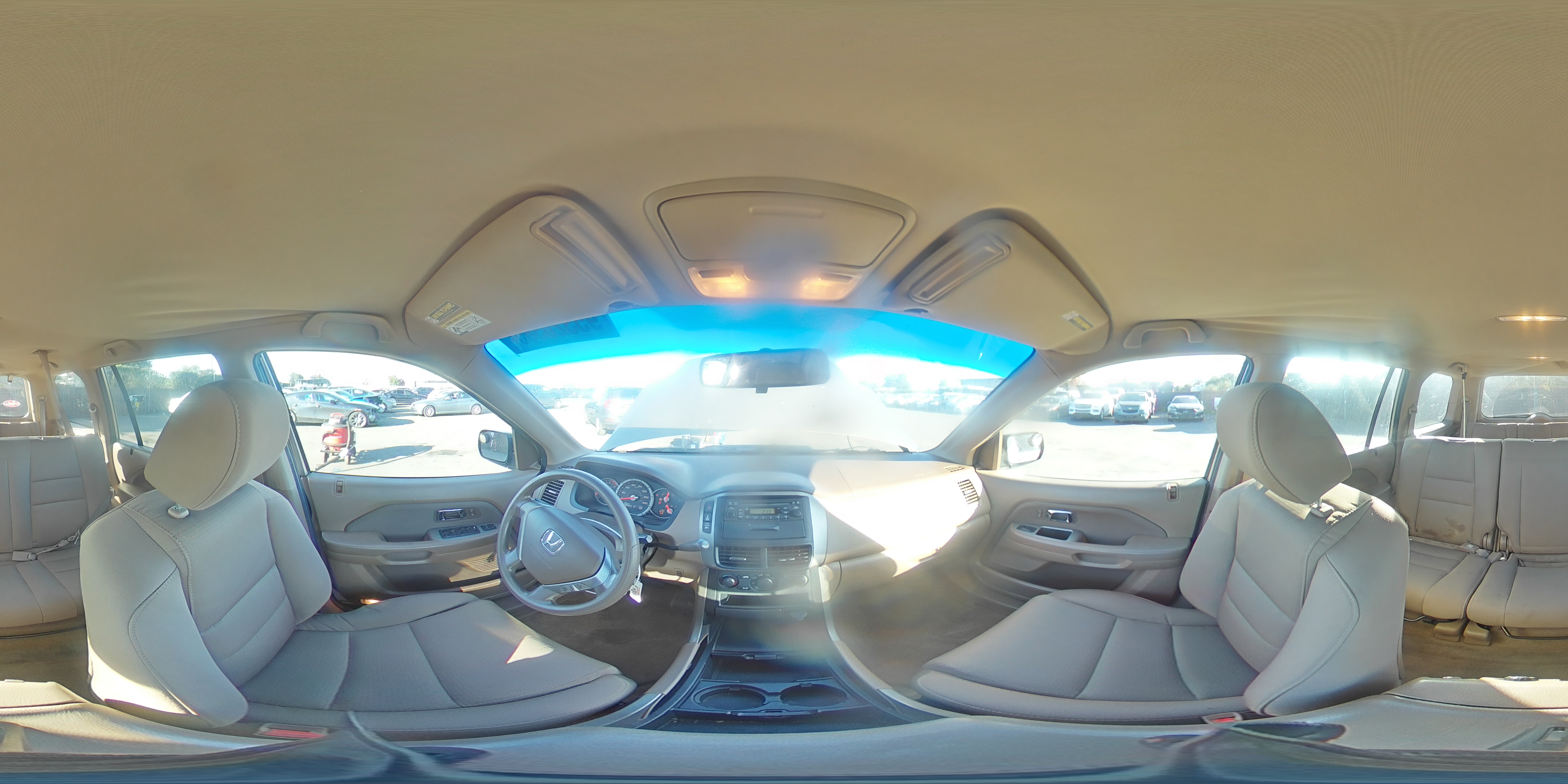 2007 Honda Pilot Lx VIN: 2HKYF18117H536473 Lot: 95320385