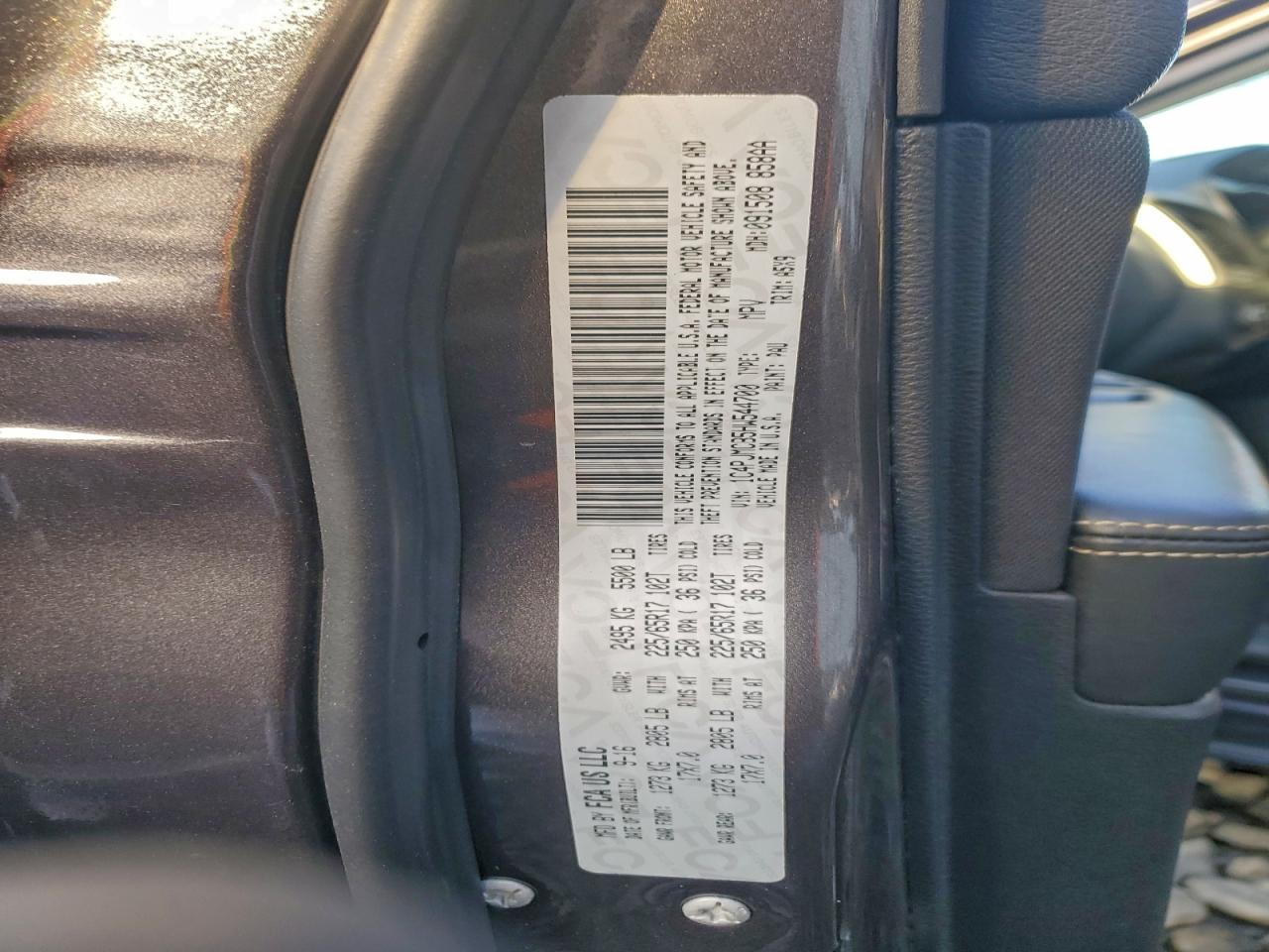 2017 Jeep Cherokee Latitude VIN: 1C4PJMCB5HW544700 Lot: 96475015