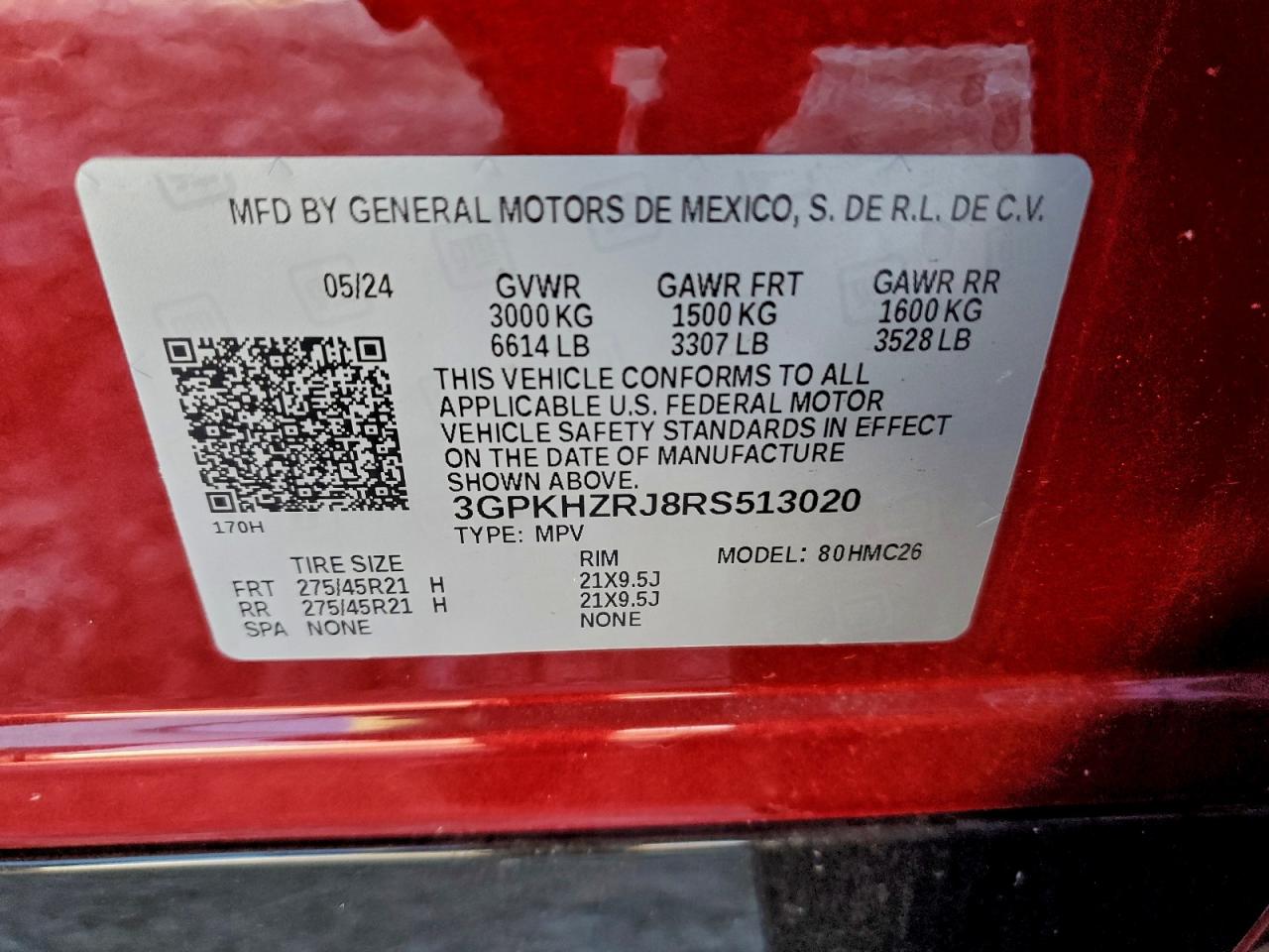 2024 Honda Prologue Elite VIN: 3GPKHZRJ8RS513020 Lot: 96646805